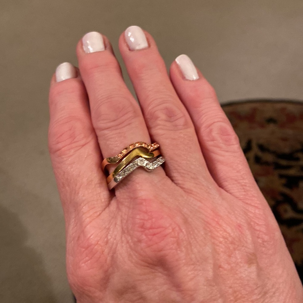 Touchstone Crystal Colorwave Rings - Picture 3 of 8